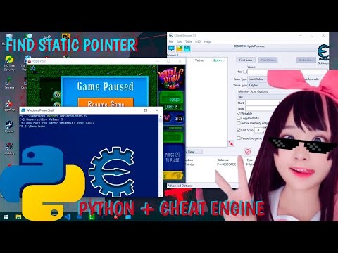 PYTHON CHEAT GAMES & FIND STATIC POINTER WITH CHEAT ENGINE IS INSANE😈 | GAME