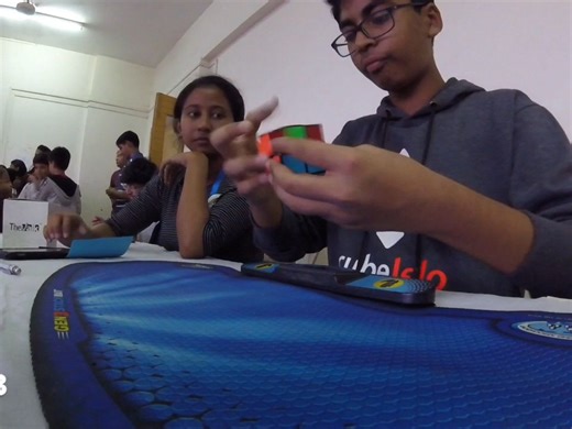 0.66二阶魔方单次印度纪录🇮🇳NR (前) Nikhil Soares | 2.22平均PR