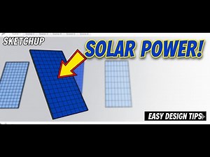 how to make solar panel in sketchup 3d