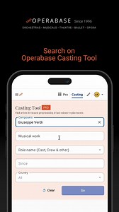 See who casts for Opera, Orchestras, Musical Theatres & Ballet with Operabase Casting Tool  | Operabase | Facebook