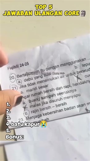 Soal Jawaban Ulangan Gen Alpha Core🤣 #shorts #top #funny #memes #ngakak