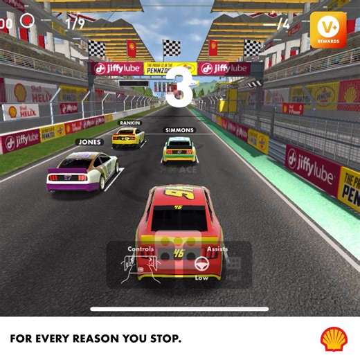 Think you’re a better driver? Show us! But first, download the V app – you can't game without it.​ Once the Shell Racing Game is in your hands, just scan to pay with your V app when you fill up 3 times per month with R500 or more, to play for cash and fuel prizes and unlock the special SA racetracks. ​ Beat everyone and be #1 on the leaderboard and you could win R20k in cash-kontant.​ #FeelTheLap ​ #VPlusRewards | Shell
