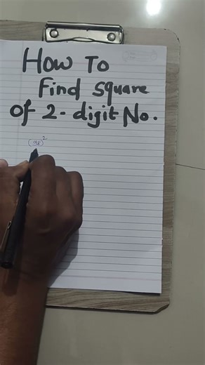 How To Find Square Of Any Two Digit Number 🤯#shorts #maths