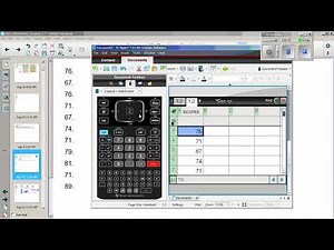 TI-nSpired One Variable Stats, Dot Plot, Box Plot