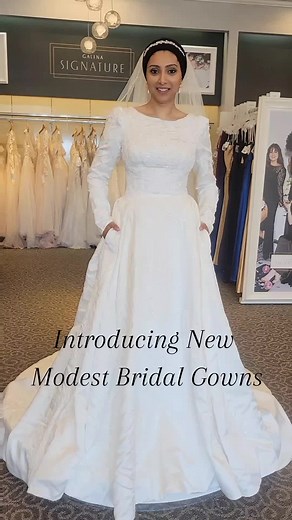 Gorgeous New Modest Bridal Gowns at David's Bridal