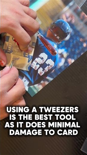 Baseball Card DIY #baseball #baseballshorts #shortsfeed #baseballhighlights #baseballcards