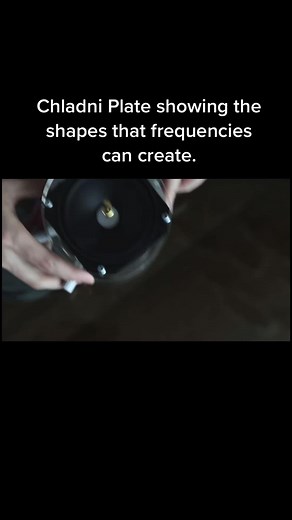 How to use frequency to create physical shapes we can see. #fyp #frequencyeffect #chladni #soundart