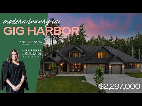 Luxury Home Tour | Modern 6-Acre Estate in Gig Harbor