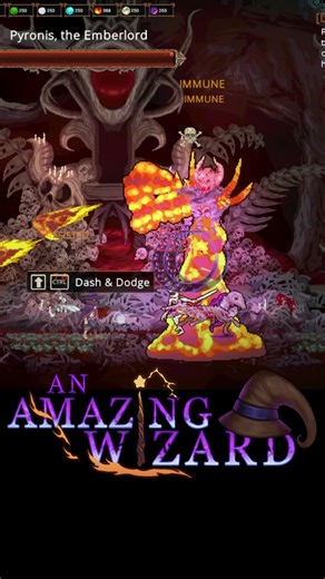 I'm testing the New Boss Fight on my first game-An Amazing Wizard (Free Demo is available on #Steam ), tell me what do you think? #gamingontiktok | #gamedev | #indiegames | #Game | #VideoGame