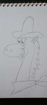 Drawing of Quick Draw McGraw! #quickdrawmcgraw