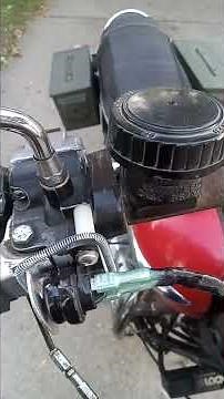 1973 Triumph Motorcycle swamping front brake switch for a rear switch