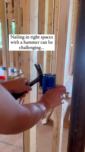 19K views · 190 reactions | Best $35 we’ve spent!We originally purchased this to use with our joist hangers during framing. It helped drive in the long nails without any effort. Now we are working on our electrical rough in and sometimes we come across tight spaces where swinging a hammer isn’t possible! The tool is in our Amazon Storefront! Link in comments #construction #selfbuild #ownerbuilder #buildingourhomestead #buildingourdreamhome | Mason Dixon Acres | Facebook
