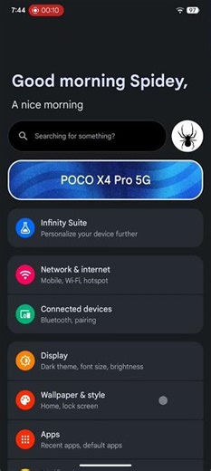 Official Infinity X v3.8 | veux | Poco X4 Pro 5G