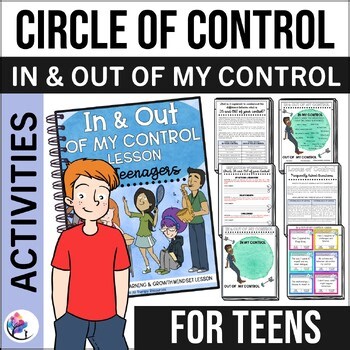 CIRCLE OF CONTROL WORKSHEETS  - In my control out of my control Teenagers - SEL