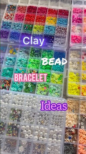 Clay bead bracelet ideas!🫶🏻😊💗🐦‍⬛ #bracelet #beads #claybracelet #fyp #shorts #ideas