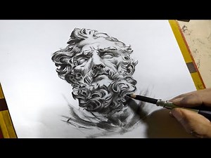 Draw a statue head | Simple steps