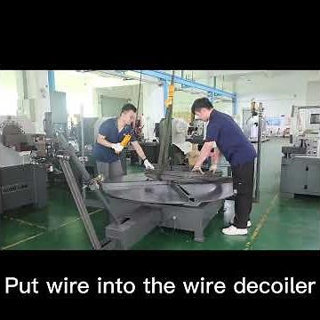 Process 2: Second installation, placing and loading of wire decoiler