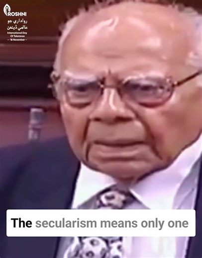 Secularism only means one thing: the efficiency and superiority of education over illiteracy, the superiority of reason over blind faith, and the superiority of science over religion. And, sir, I believe that Dr. Ambedkar's great virtue and achievement was that he gave India a secular constitution. Advocate Ram Jethmalani ‘ International Day Of Tolerance- 16 nov’ #ramjethmalani #secularism #tolerance | Roshni Bookss