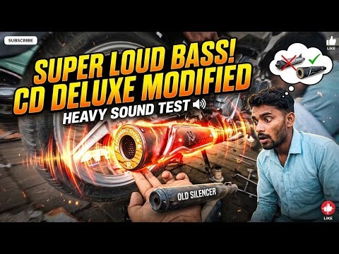splendor modified silencer sound 😯 Cd Delux 💥 splendor fiting best silencer exhaust install 😯 #viral