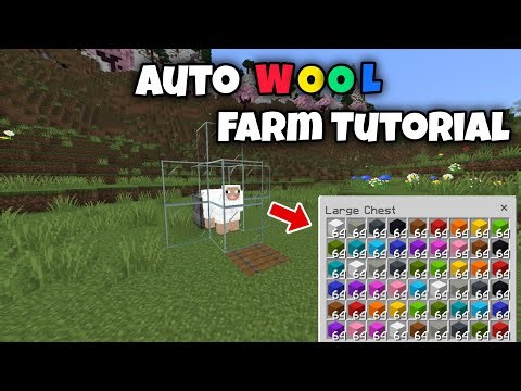 How to Build an Automatic Wool Farm in Minecraft | Works in Java & Bedrock