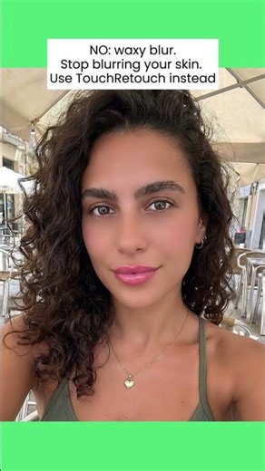 Stop blurring your skin and erasing your texture. Try TouchRetouch now💚 #touchretouchapp