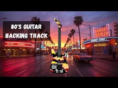 80's Hard Rock Guitar Backing Track In A Minor - 120 BPM