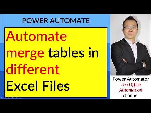 Automate merge or combine tables in different Excel files - Power Automate Desktop