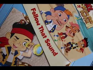 Disney Junior JAKE and the NEVER LAND PIRATES 'FOLLOW THAT SOUND' Children's book read aloud