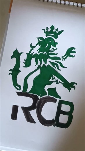 RCB logo drawing ❤️‍🔥 #drawing #art #ssarts #sketch