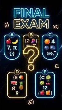 Final EXAM on SETS CHALLENGE!🏆