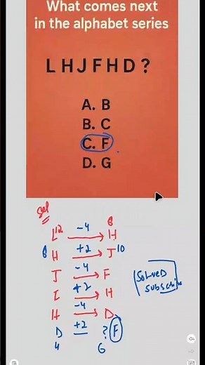 Alphabet Series Question for Fast Reasoning Practice