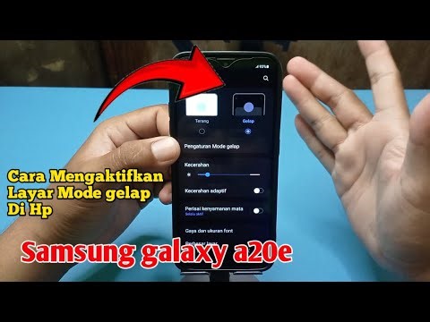 Cara Mengaktifkan Layar Mode Gelap Di Hp Samsung galaxy a20e