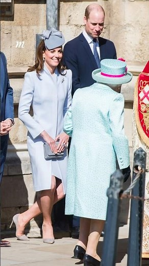 Everyone paying homage to Queen Elizabeth on Easter Sunday, 2019.