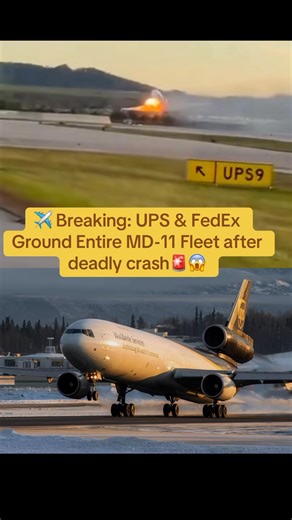 After a tragic UPS MD-11 crash near Louisville, both UPS and FedEx have grounded their entire MD-11 fleets. The move comes as a safety measure while investigators work to find the cause of the accident. The aging aircraft type has long served global cargo routes, but this sudden grounding marks a major moment in aviation safety and logistics history. #fypreelsシ゚viralシ #ukreels #usa_tiktok #goviralvideo #facebookviral #facebookreel #louisville #UPSplane | Above the clouds
