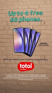 27 reactions | We’ll give you up to 4 free 5G phones. Those other guys? Not so much. Get the facts and check out Total Wireless. | Total Wireless | Facebook