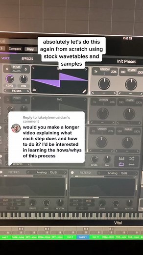 Replying to @luketylermusician here are the core principles recreated using only stock Vital sounds with a better explanation! #musicproducer #sounddesign #music