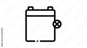 Electrical Waste Tools Icon Animation Broken Electrical Cord And Battery, Phone And Earphones, Dynamic And Laptop