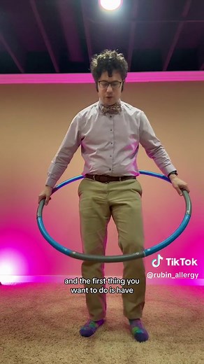 How to hula hoop. It is a fun and great exercise! #hulahoop #exercise #tiktokdoc #learnontiktok