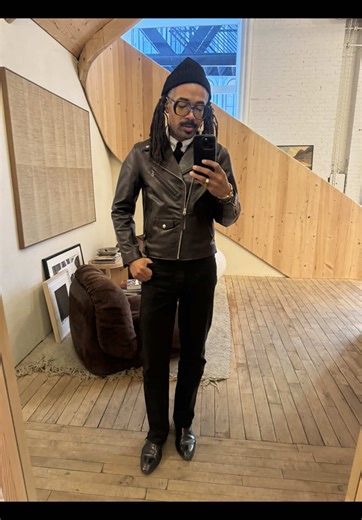 Back in Black: Stylish Leather and Denim Combinations