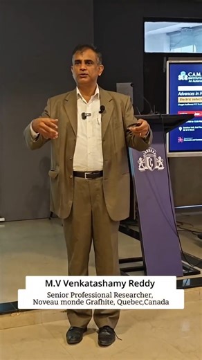 Cambridge Institute of Tech. on Instagram: "Successfully conducted the Expert Talk on “Advances in High Power Materials for Electric Vehicles & Thermal Management” by the Department of Electronics & Communication Engineering, Cambridge Institute of Technology, Bengaluru, on 16th December 2025. The session was delivered by Dr. M. V. Reddy, Senior Professional Researcher & Group Leader – Energy Storage Technology, Nouveau Monde Graphite, Canada. The talk provided valuable insights into advanced ma
