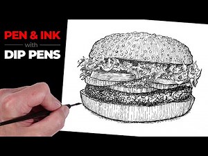 Pen and Ink Drawing with Dip Pens (Nib Pens)