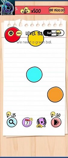 Brain Test: Tricky Puzzles - Level 152, We need a green ball