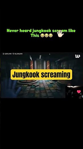Never heard jungkook scr.eam like this (jk’s gaming era) #jungkooklive