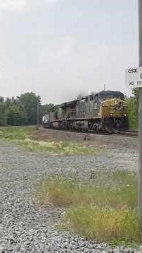 CSX I010 Intermodal Train from Greenwich, Ohio 6/7/2025 #shorts #csx #train #railroad #railfan #csxt
