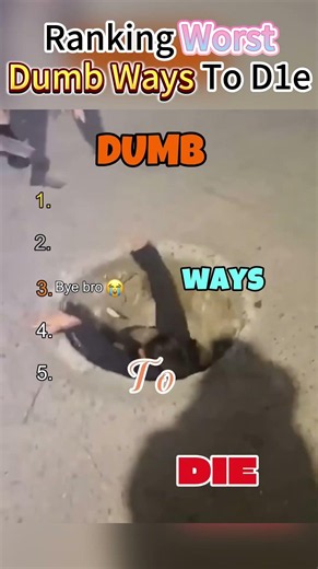 Ranking BestDumb Ways To D1e #funny #shortsRankin
