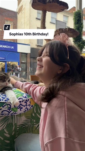 It’s Sophia’s Birthday!! I can’t believe she’s 10… DOUBLE DIGITS! We went to a cat cafe this morning, now she is out shopping with mummy and then Toby Carvery for dinner, All Sophia’s choices ♥️ 🥳