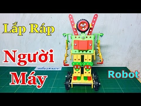Hướng dẫn lắp ráp mô hình Người Máy Rô-Bốt đơn giản ( How To Assemble A Toy Robot ) | Tiến Crazy