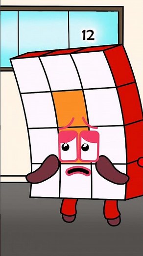 Numberblocks 12 Confused by NB 2’s Cry #shorts #numberblocks #coloring #animation