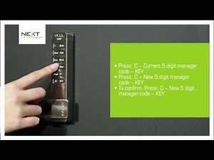 How to change the manager code on a Digilock SOLA lock Code Managed