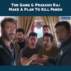 244K views · 5.1K reactions | The Gang & Prakash Raj Make A Plan To Kill Pandu | Golmaal Again | Movie Scene Five orphan men return to the orphanage they grew up in to attend their mentor's funeral. However, they encounter the ghost of their childhood friend, Khushi, and help her attain salvation.#GolmaalAgain | Reliance Entertainment | Facebook